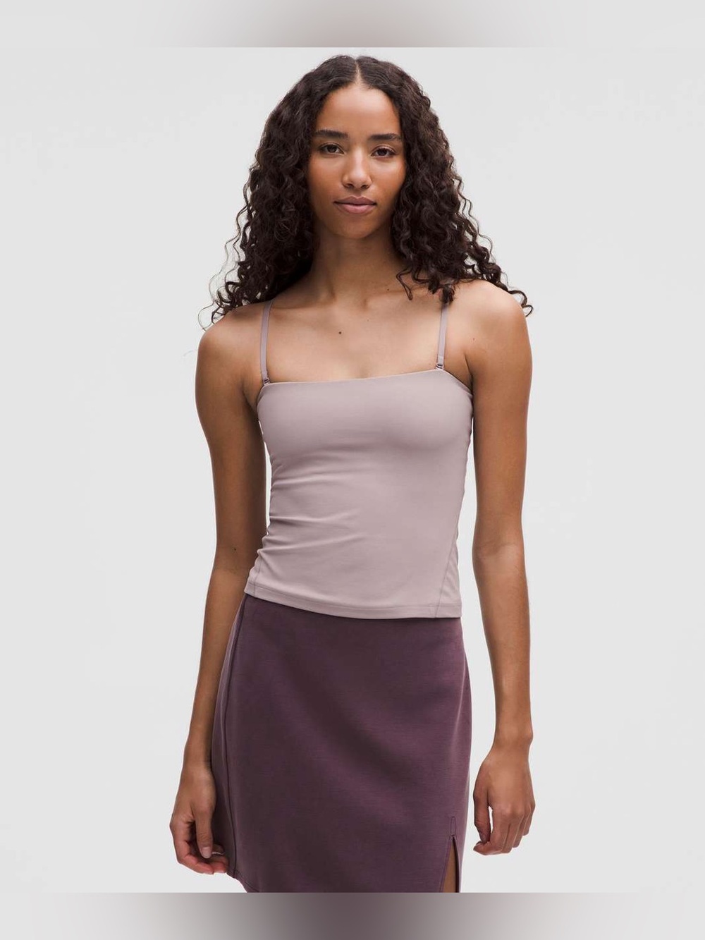 Lululemon Align Convertible Tube Top size 8 Mauve Grey MUGR
